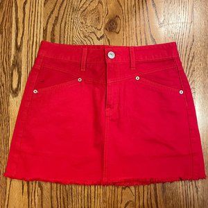 American eagle red skirt
